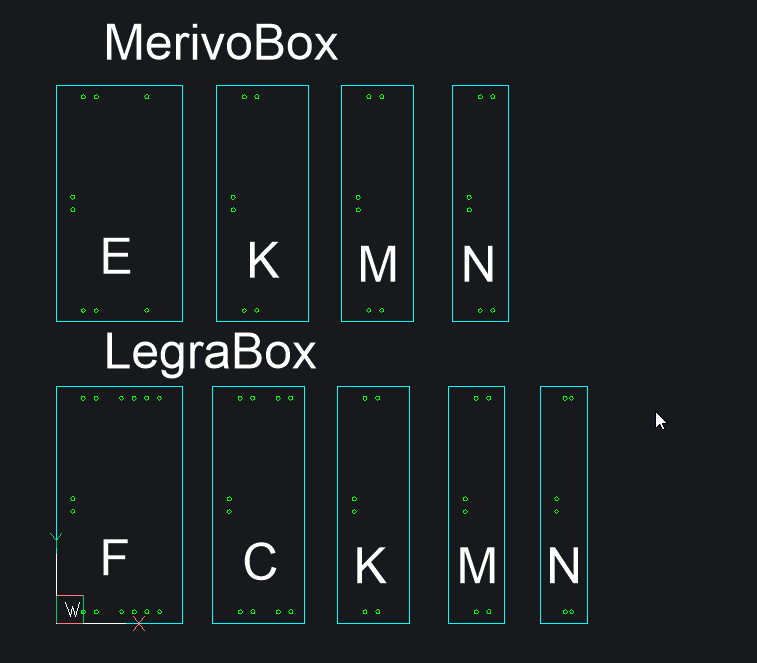 drilling holes of MerivoBox and LegraBox